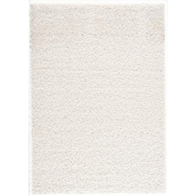 L’Baiet Jenny White 5 ft. x 7 ft. Shag Area Rug BW562W57