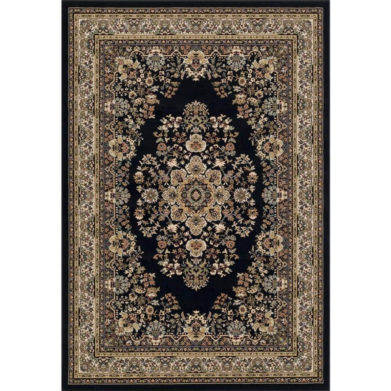 L’Baiet Madeleine Black Oriental 8 ft. x 10 ft. Area Rug AK289C81