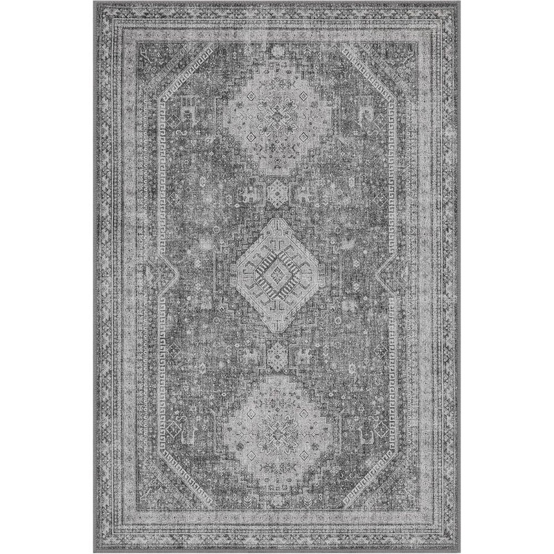 Limlok Luminara Grey 6 ft. x 9 ft. Indoor Area Rug AR1007-GRAY-6X9-HD