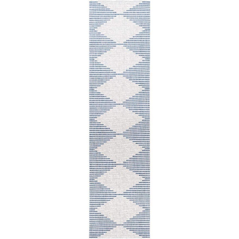 Livabliss Peroti White 3 ft. x 10 ft. Oriental Indoor/Outdoor Runner Area Rug S00161039679