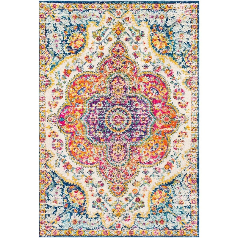 Livabliss Alois Pink/Blue 7 ft. 10 in. x 10 ft. 3 in. Oriental Area Rug S00151078762