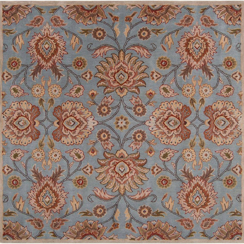 Livabliss Artes Sky Blue 8 ft. x 8 ft. Square Area Rug Princesas-8SQ