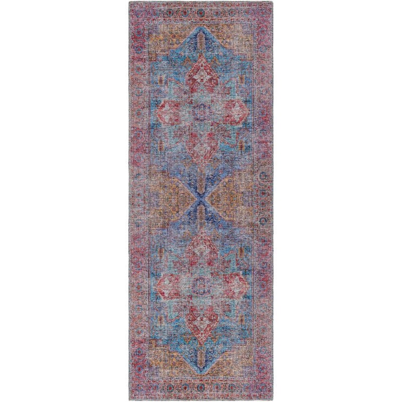 Livabliss Atlanta Red Traditional 3 ft. x 12 ft. Runner Indoor Area Rug ANL2303-2712