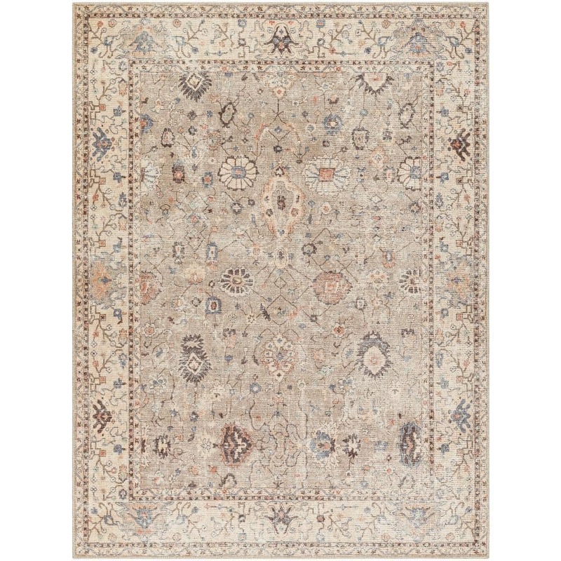 Livabliss Becki Owens Davina Khaki Oriental 5 ft. x 7 ft. Indoor Area Rug BOCC2302-537