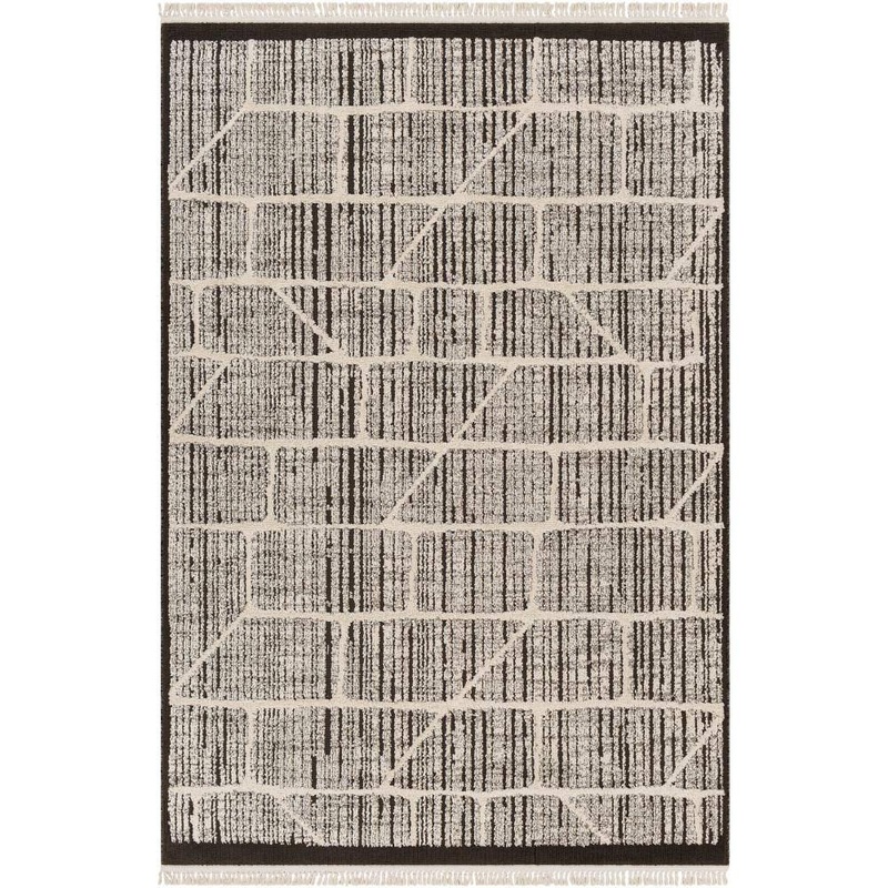 Livabliss Berlin Black/Cream Graphic 8 ft. x 10 ft. Indoor Area Rug BLR2307-71010