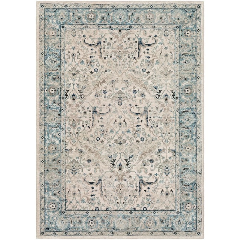 Livabliss Cairo Teal Doormat 2 ft. x 3 ft. Oriental Area Rug S00161011383