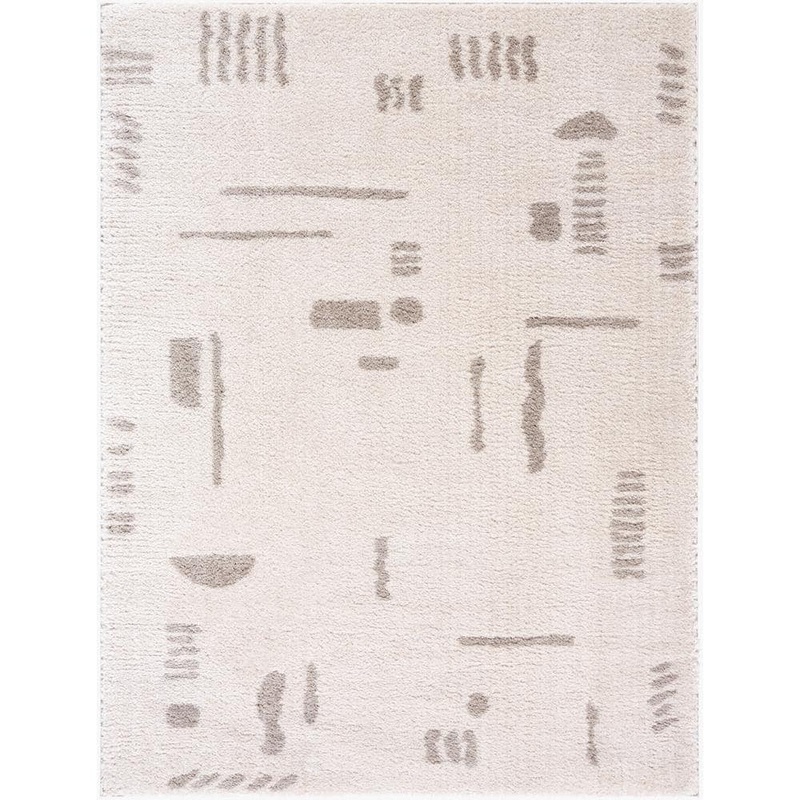 Livabliss Fossay Shag Grey 5 ft. x 7 ft. Modern Indoor Area Rug FSG2304-537