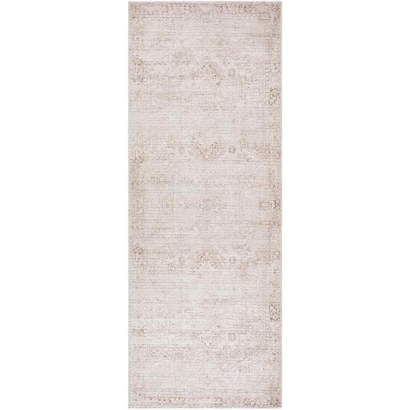 Livabliss Galey Alix x Livabliss Collins Avenue V Vintage Medallion Area Rug, 2’7 in. x 7’3 in. (3′ x 8′), Ivory/Beige GACA2304-2773