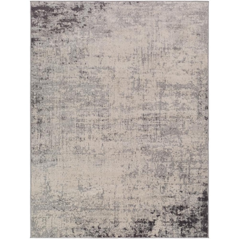 Livabliss Hathor Charcoal 5 ft. x 7 ft. Modern Abstract Polypropylene Rectangular Area Rug S00161045654