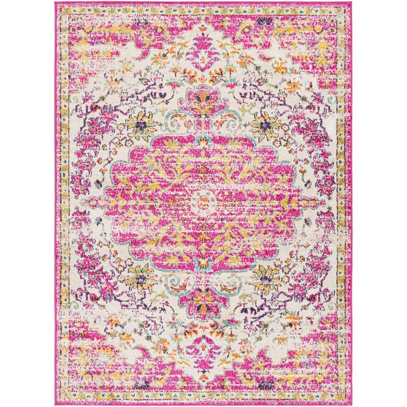 Livabliss Iris Pink 9 ft. x 12 ft. 3 in. Medallion Area Rug S00161030225