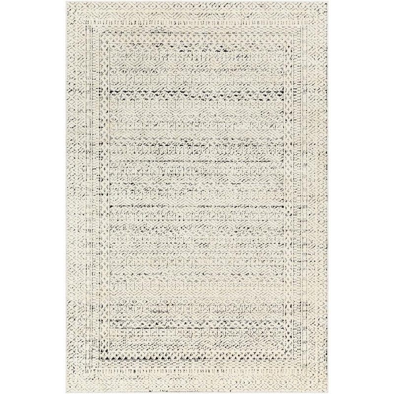 Livabliss La Boheme Cream/Black Global 2 ft. x 4 ft. Indoor Area Rug LHB2300-2239