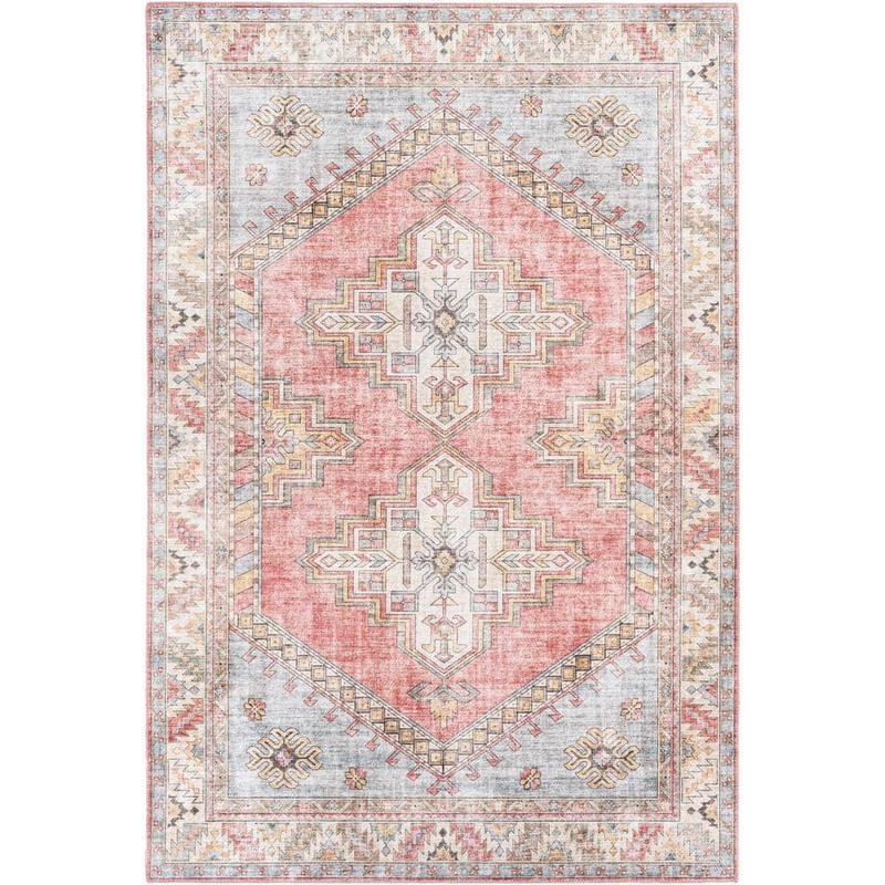 Livabliss Lilibet Blush/Blue 5 ft. x 7 ft. 6 in. Area Rug S00161041204