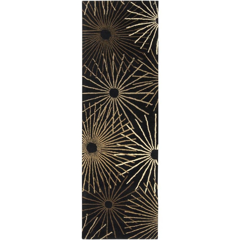 Livabliss Michael Black 3 ft. x 12 ft. Runner Rug MCL7090-312