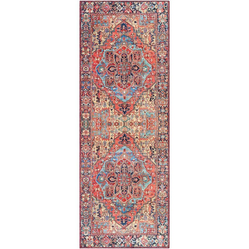 Livabliss Rhene Light Red 3 ft. x 12 ft. Indoor Area Rug S00161053272