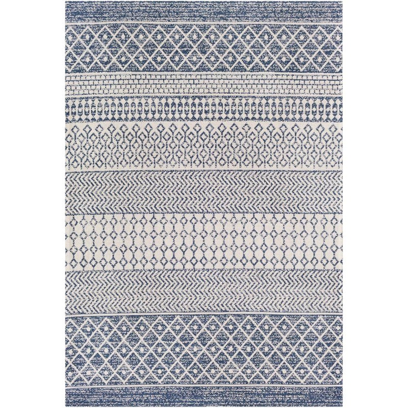 Livabliss Shiloh Blue 7 ft. 10 in. x 10 ft. 2 in. Moroccan Machine-Washable Area Rug S00161026293