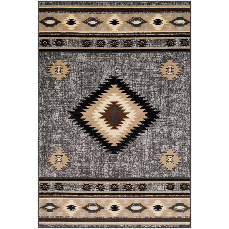 Livabliss Sora Medium Grey 5 ft. 3 in. x 7 ft. 6 in. Area Rug S00161009115
