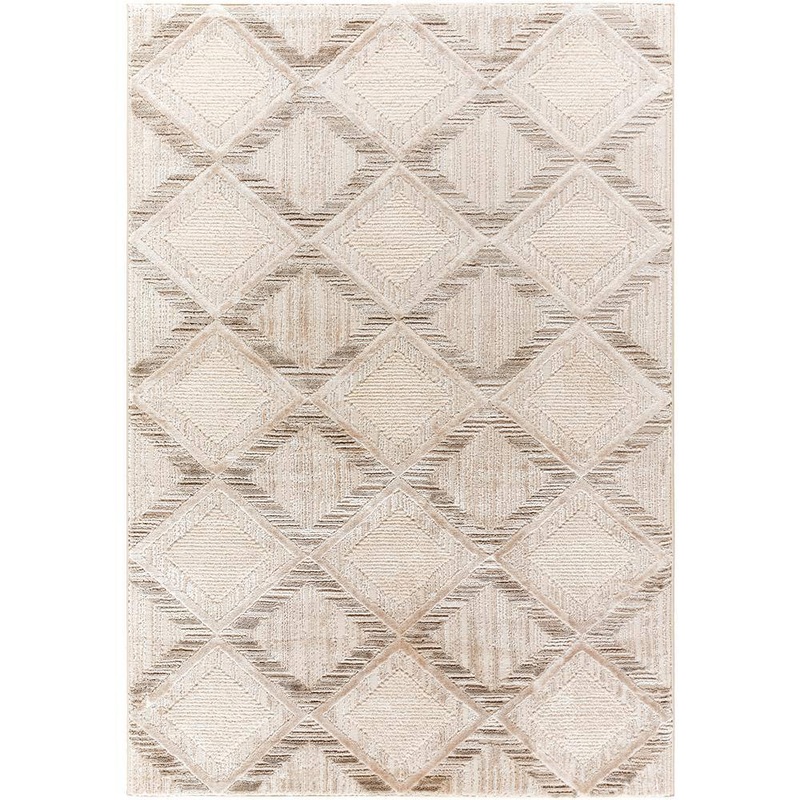Livabliss Wolly Ivory/Gray Modern 5 ft. x 7 ft. Indoor Area Rug WOY2302-537