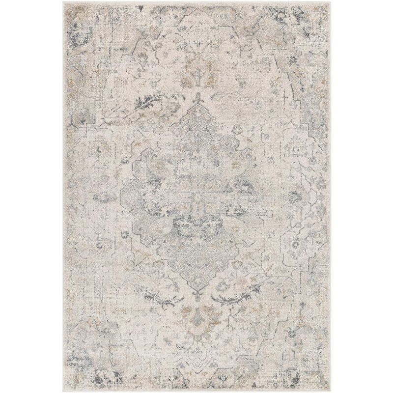 Livabliss Alpharetta Light Beige Medallion 5 ft. x 7 ft. Indoor Area Rug APH2307-537