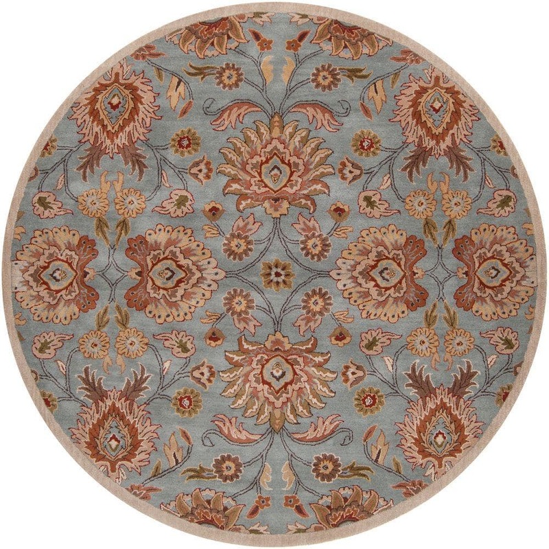 Livabliss Artes Sky Blue 6 ft. x 6 ft. Round Area Rug Princesas-6RD