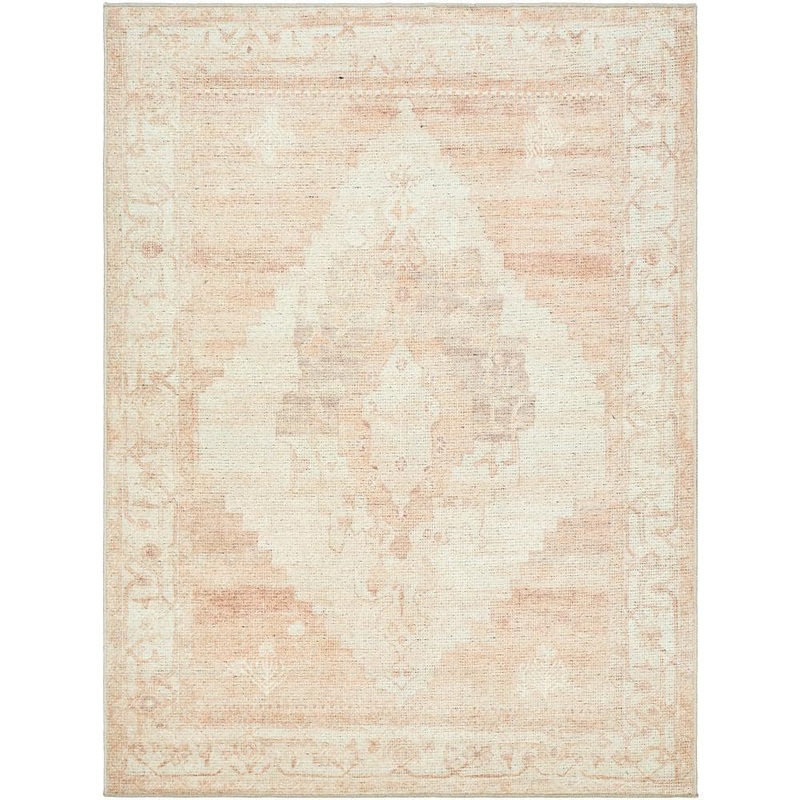 Livabliss Becki Owens Luca Dusty Pink Oriental 4 ft. x 6 ft. Indoor Area Rug S00161077035