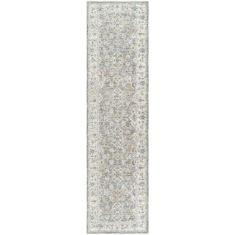 Livabliss Dresden 10 ft. x 11 ft. Gray Oriental Indoor Runner DRE2324-2710