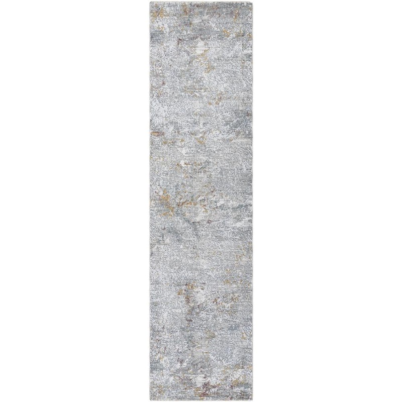 Livabliss Dresden White 10 ft. x 11 ft. Abstract Indoor Runner DRE2314-2710