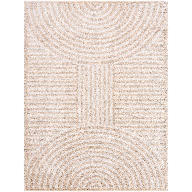 Livabliss Fossay Shag Beige 2 ft. x 3 ft. Modern Indoor Area Rug FSG2332-2211