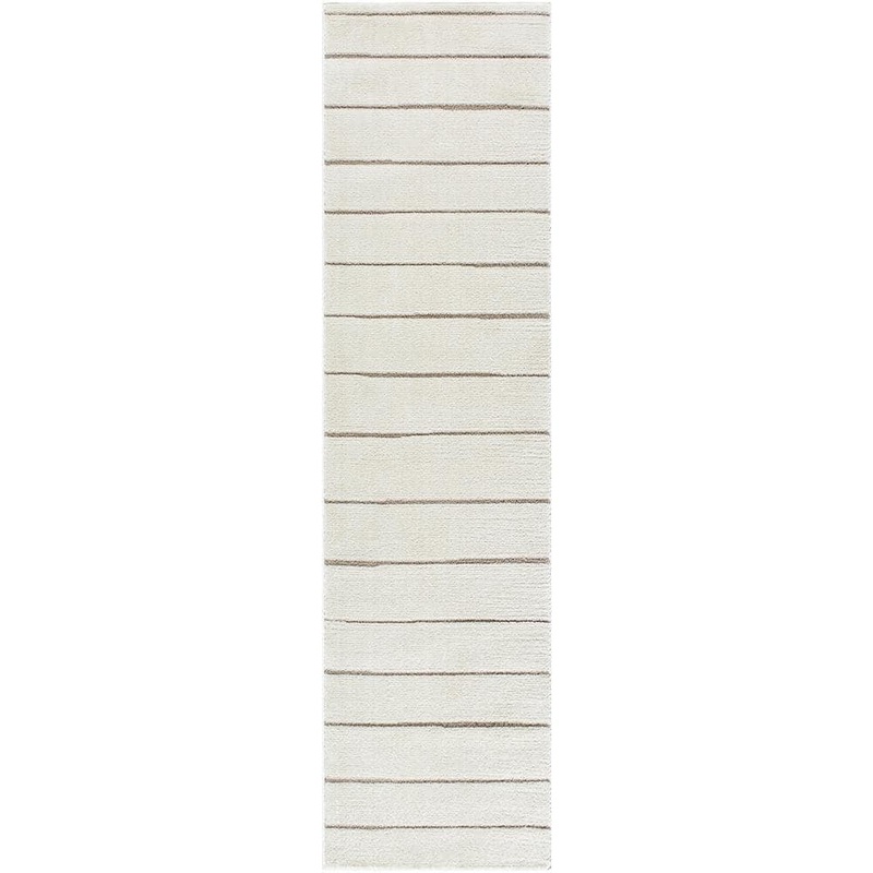 Livabliss Livabliss x Our PNW Home Cascade Striped Ivory/Taupe 3 ft. x 12 ft. Global Indoor Area Rug PNWCS2303-2712
