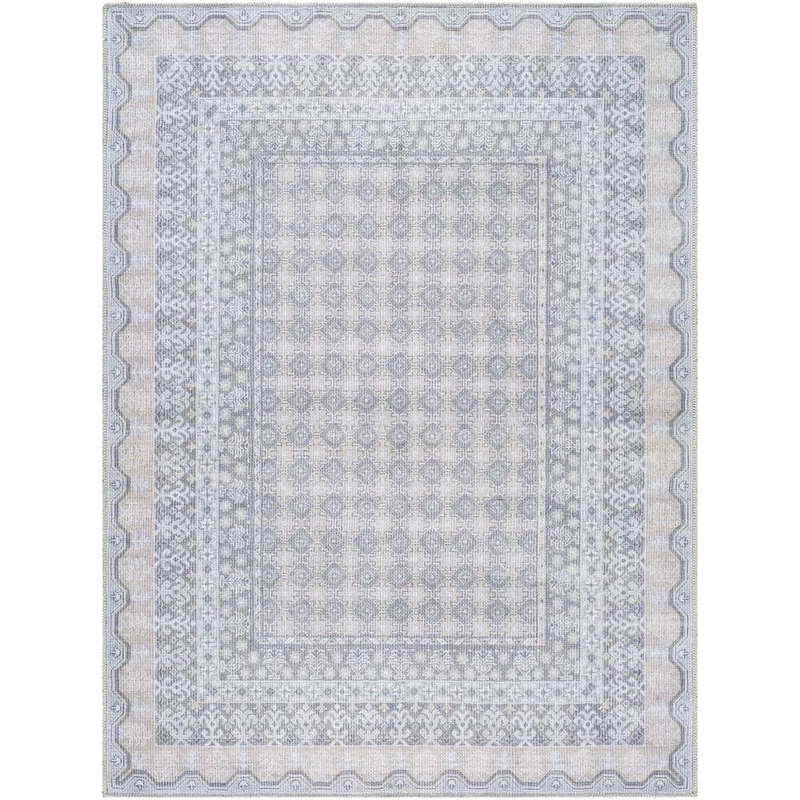 Livabliss Livabliss x Our PNW Home White/Pale Blue 5 ft. x 7 ft. Spokane Traditional Indoor Area Rug PNWRN2313-5373