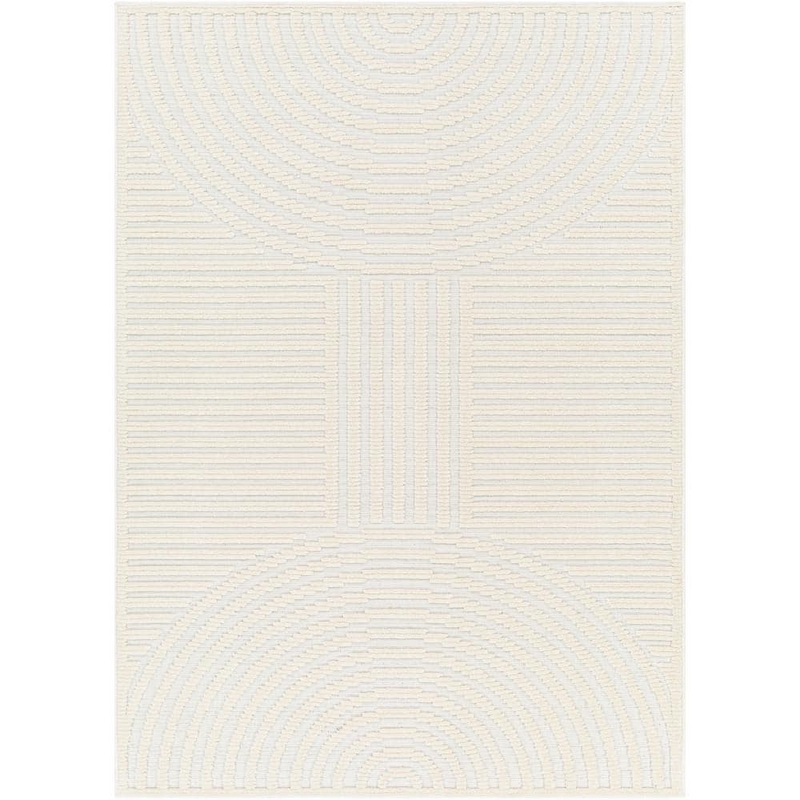 Livabliss Lyna Cream Doormat 3 ft. x 5 ft. Machine-Washable Indoor Area Rug LYA2312-335