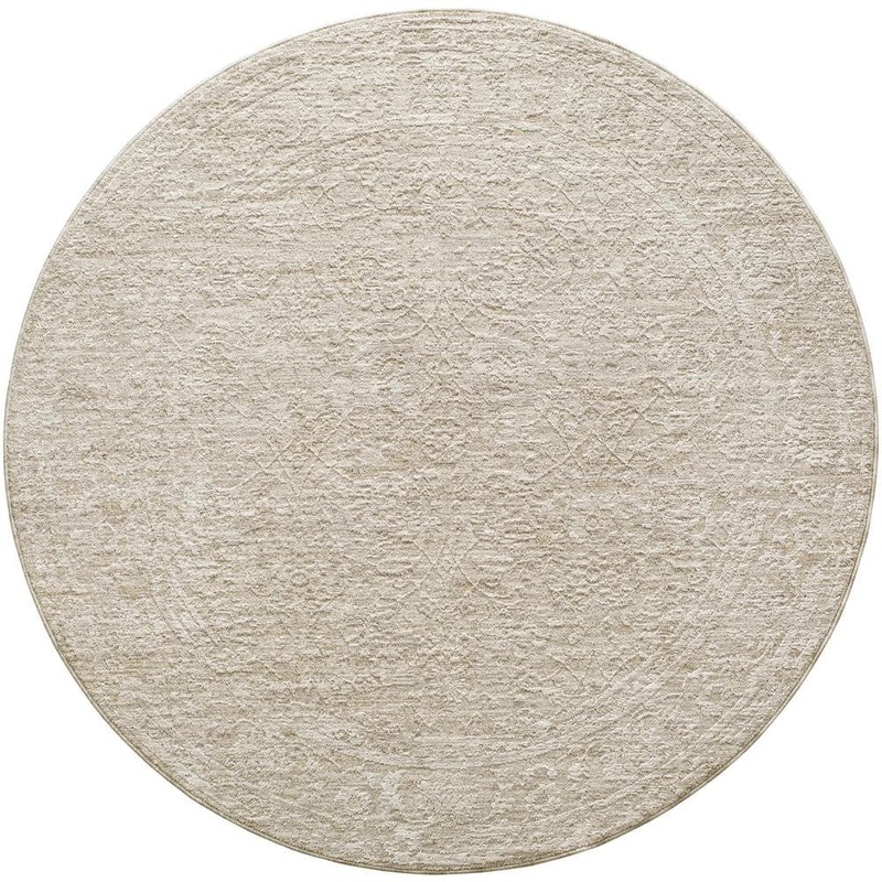 Livabliss Masterpiece Gray Traditional 7 ft. Round ft. Indoor Area Rug MPC2315-67RD