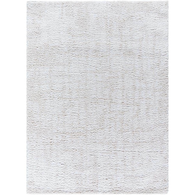 Livabliss Sacramento Shag White/Beige Modern 8 ft. x 10 ft. Indoor Area Rug SCS2302-71010