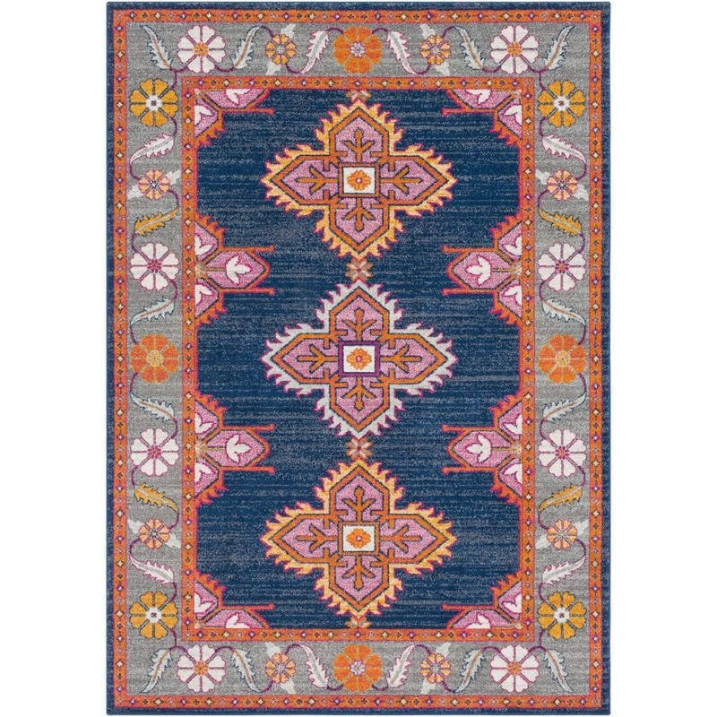 Livabliss Agnetha Dark Blue 9 ft. x 13 ft. Area Rug S00151070070