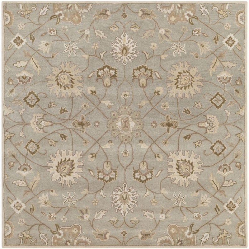 Livabliss Albi Light Gray 8 ft. x 8 ft. Square Indoor Area Rug S00151007219