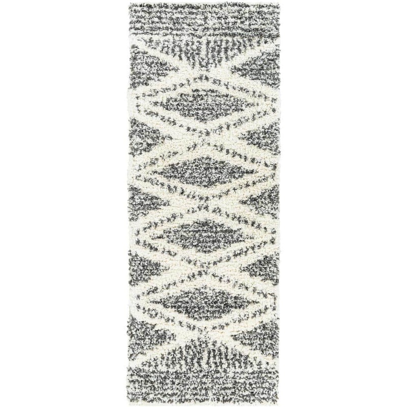 Livabliss Argentia Cream/Charcoal 3 ft. x 7 ft. Indoor Area Rug S00161051134