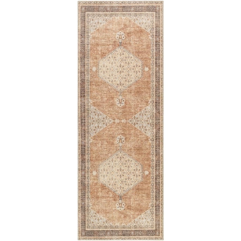 Livabliss Becki Owens Lila Tan Oriental 3 ft. x 7 ft. Indoor Runner Area Rug BOLC2300-2773