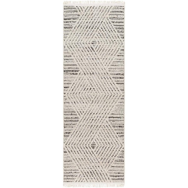Livabliss Berlin Taupe Geometric 3 ft. x 7 ft. Indoor Runner Area Rug BLR2302-2773