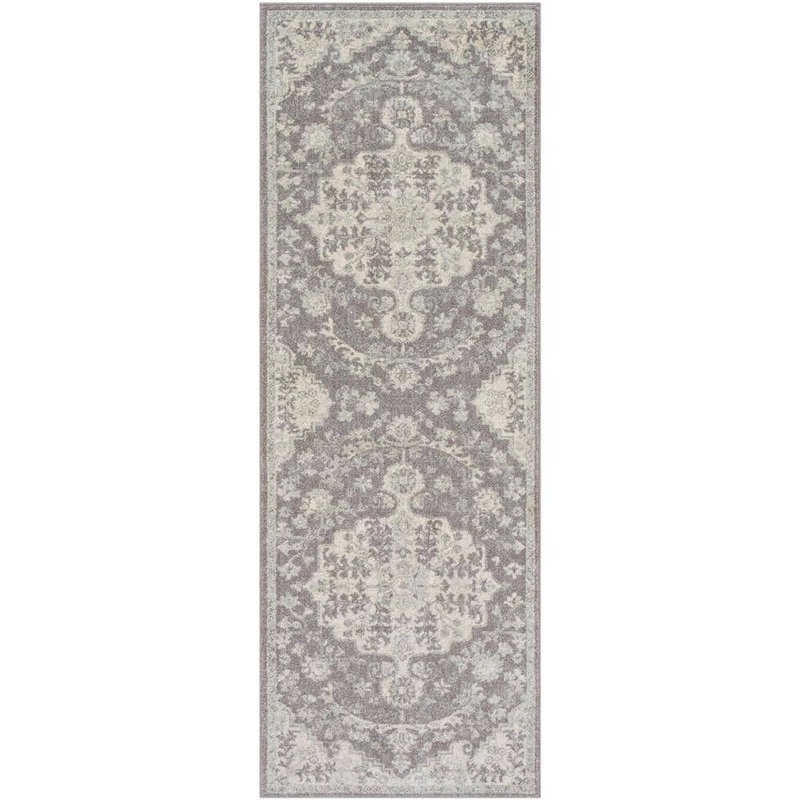 Livabliss Demeter Grey 2 ft. 7 in. x 7 ft. 3 in. Runner Rug S00151078828