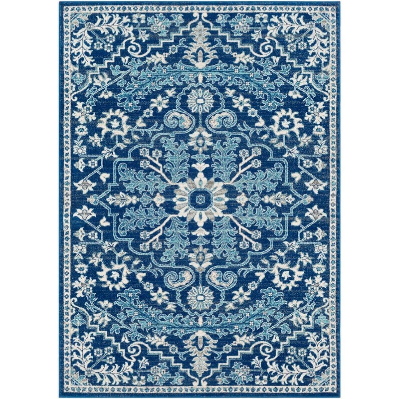 Livabliss Demeter Navy/Teal 3 ft. 11 in. x 5 ft. 7 in. Oriental Area Rug S00151078815