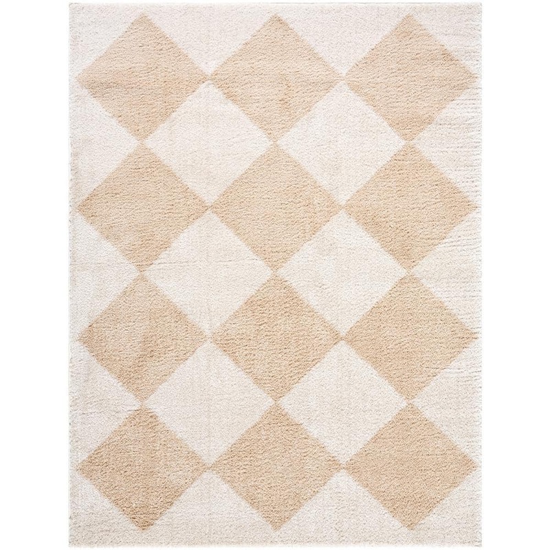 Livabliss Fossay Shag Beige 2 ft. x 3 ft. Modern Indoor Area Rug FSG2324-2211
