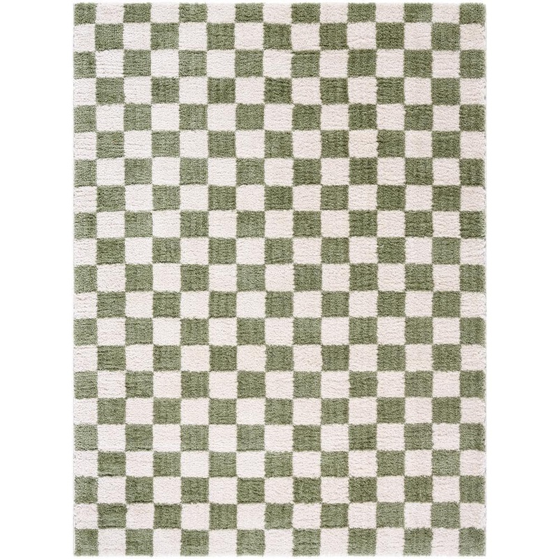 Livabliss Fossay Shag Green 8 ft. x 10 ft. Modern Indoor Area Rug FSG2330-71010