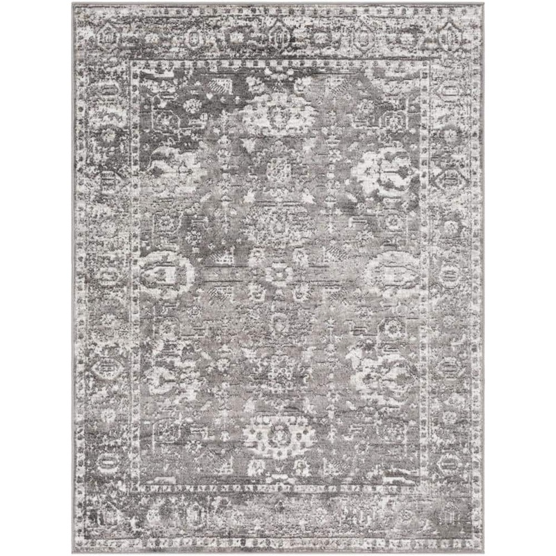 Livabliss Havana Charcoal 5 ft. 3 in. x 7 ft. 3 in. Oriental Area Rug S00151079157