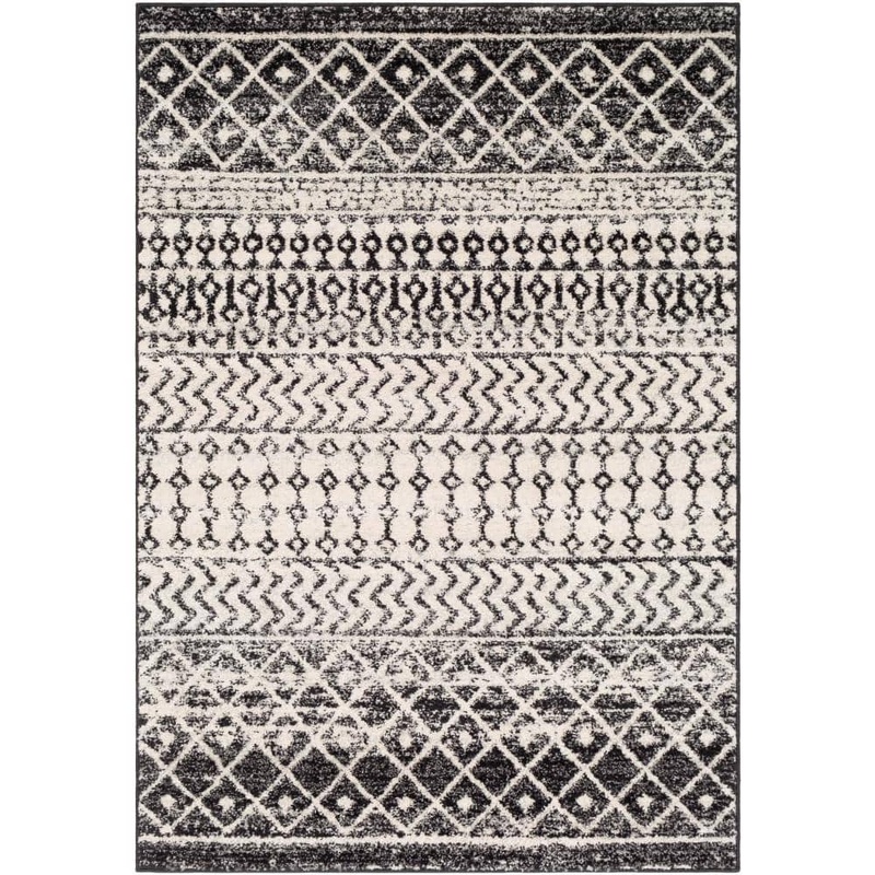 Livabliss Laurine Black/White 3 ft. 11 in. x 5 ft. 7 in. Area Rug S00161015280