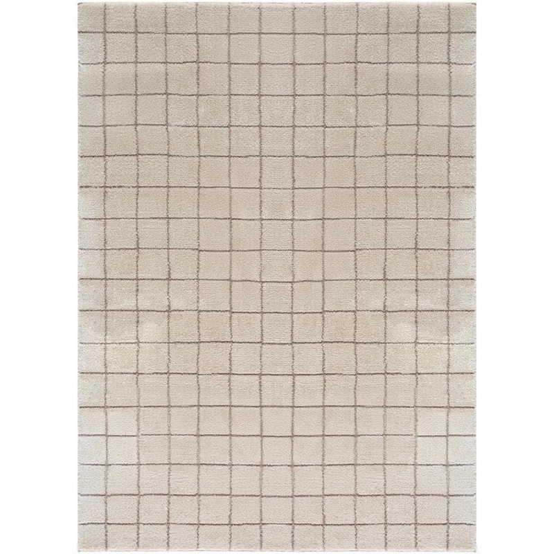 Livabliss Livabliss x Our PNW Home Grid Ivory/Taupe 12 ft. x 15 ft. Cascade Global Indoor Area Rug PNWCS2305-1215
