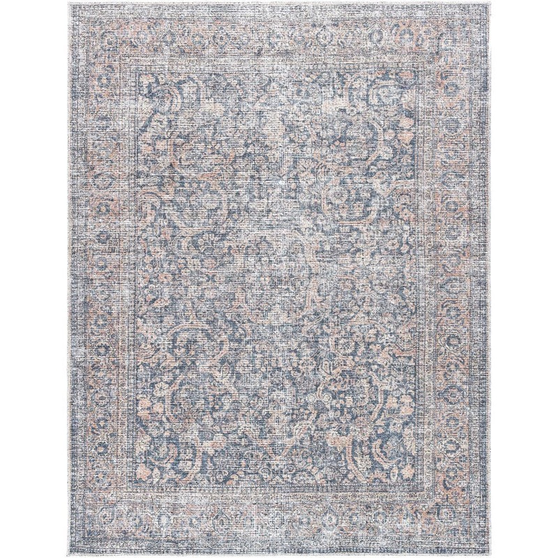 Livabliss Lorelai Gray Traditional 8 ft. x 10 ft. Indoor Machine-Washable Area Rug VVLO2302-710102