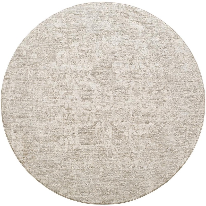Livabliss Masterpiece Gray Traditional 7 ft. Round ft. Indoor Area Rug MPC2301-67RD