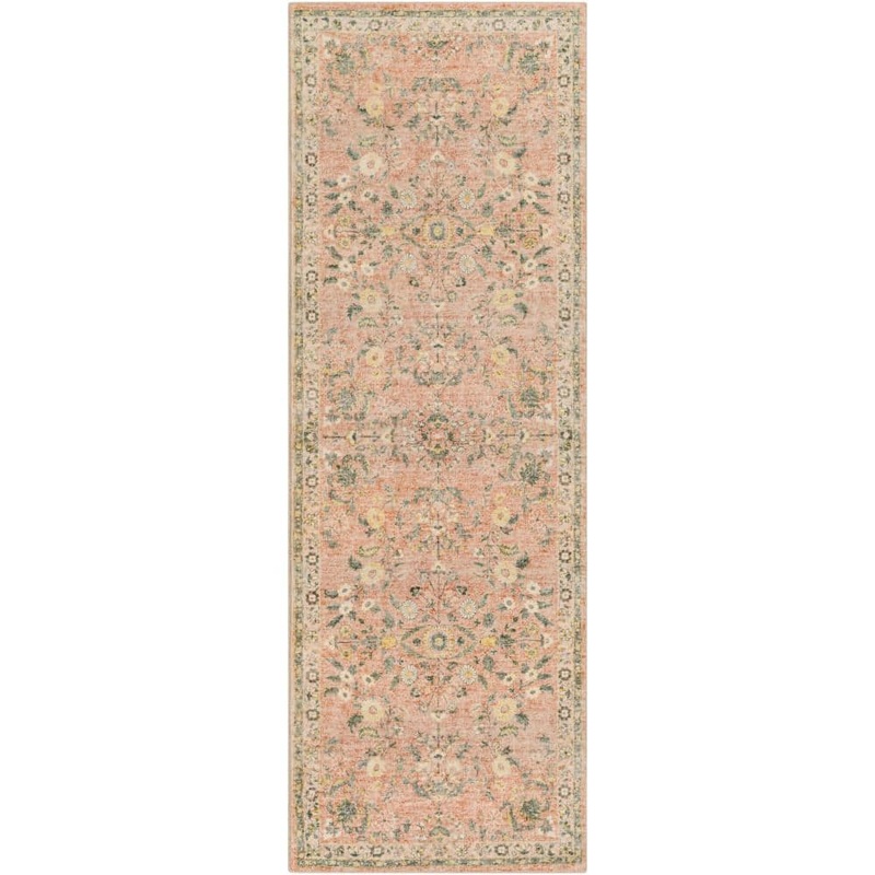 Livabliss Oshawa Pale Pink 3 ft. x 8 ft. Indoor Area Rug S00161038373