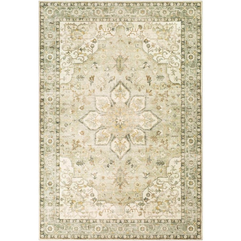 Livabliss Ottawa Sage/Cream Doormat 2 ft. x 3 ft. Indoor Area Rug S00161038383