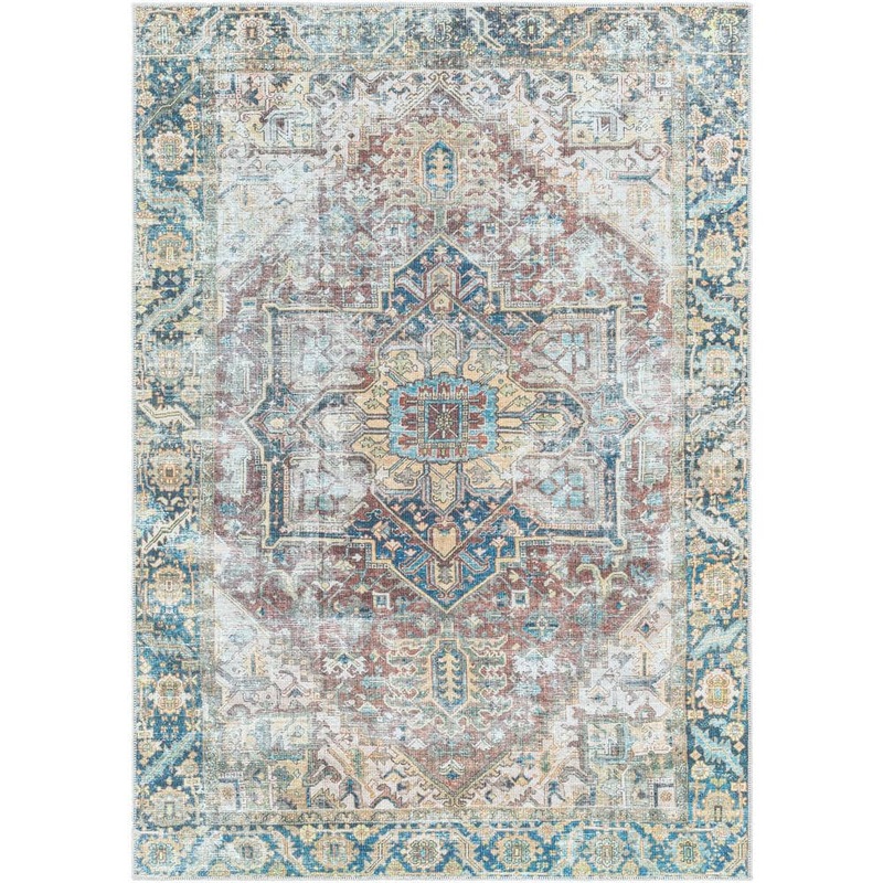 Livabliss Stanton Green 9 ft. x 12 ft. Traditional Indoor Machine-Washable Area Rug S00161055120