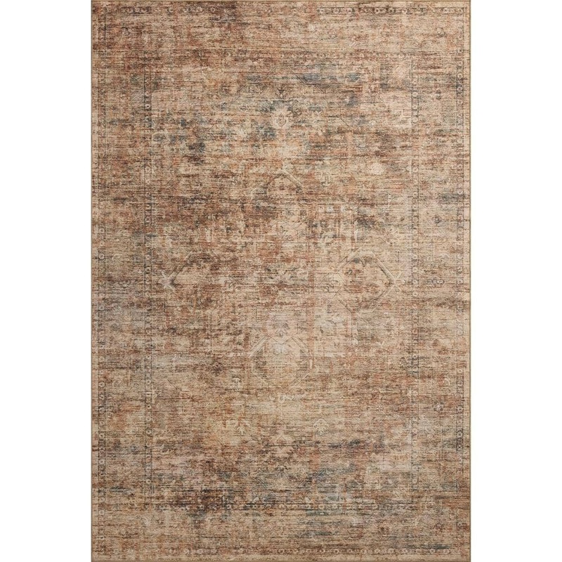 Loloi Anniston Clay/Charcoal 6 ft. x 9 ft. Machine Washable Area Rug ANNSANS-06CGCC6090